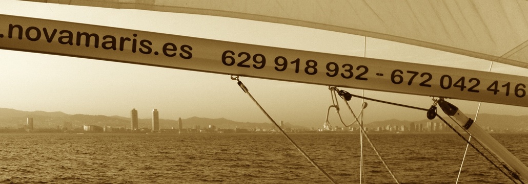 Enjoy the Barcelona skyline from a sailboat